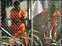 Inmates at Guantanamo Bay